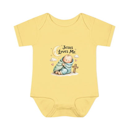 Jesus Loves Me Baby Bodysuit - Infant Christian Onesie for Newborns