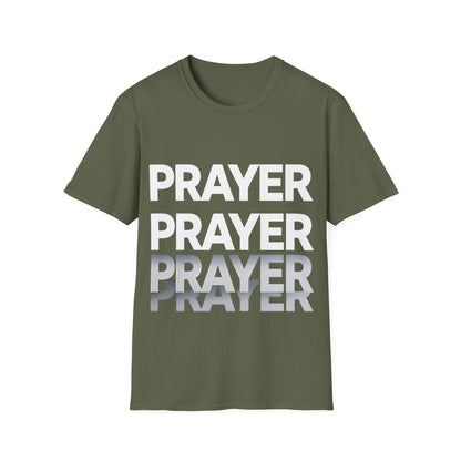 Prayer Repeat T-Shirt | Bold Spiritual Graphic Tee Gift