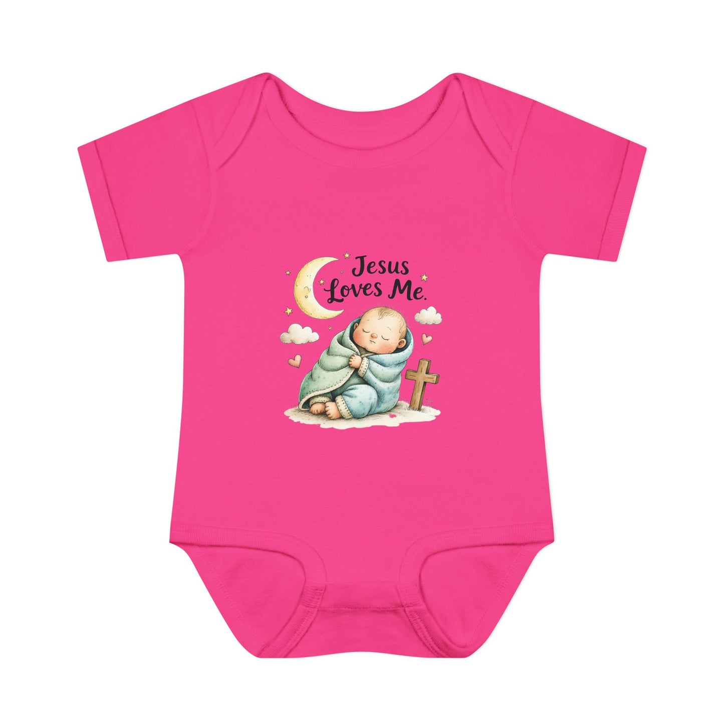 Jesus Loves Me Baby Bodysuit - Infant Christian Onesie for Newborns