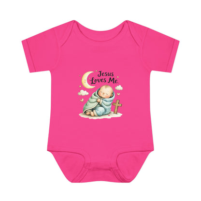 Jesus Loves Me Baby Bodysuit - Infant Christian Onesie for Newborns