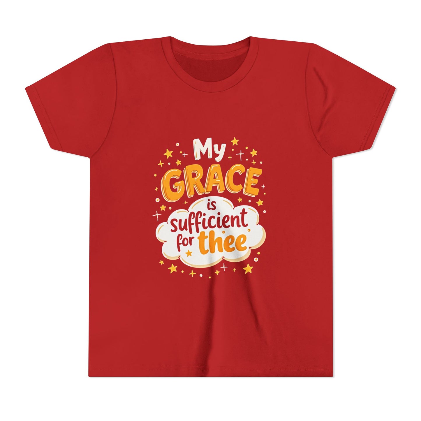 Grace thee Youth Tee | Kids Christian Shirt, Inspirational Cloud Design