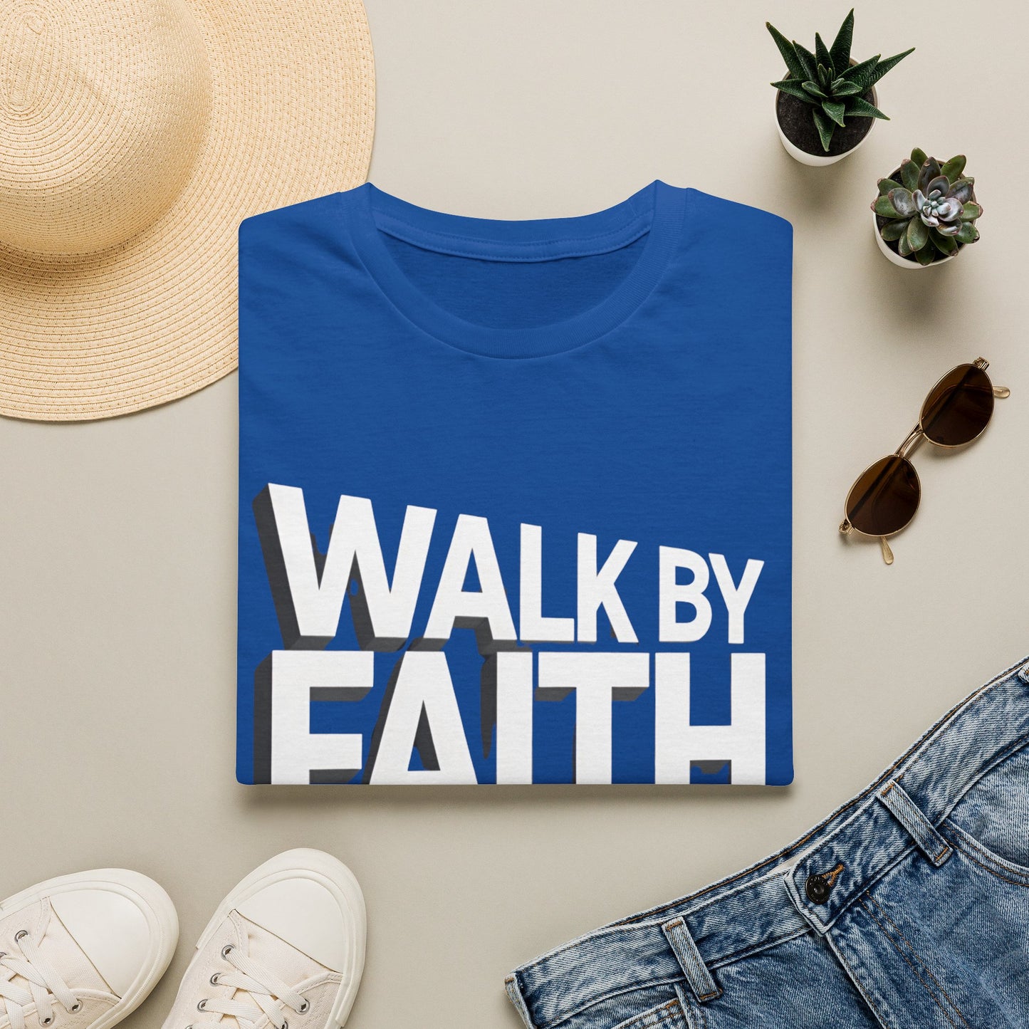 Walk By Faith T-Shirt — Womens/Mens Faith Graphic Tee