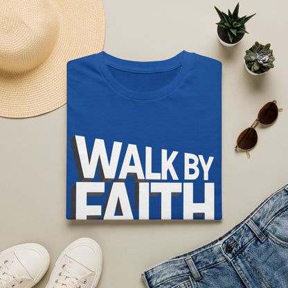 Walk By Faith T-Shirt — Womens/Mens Faith Graphic Tee