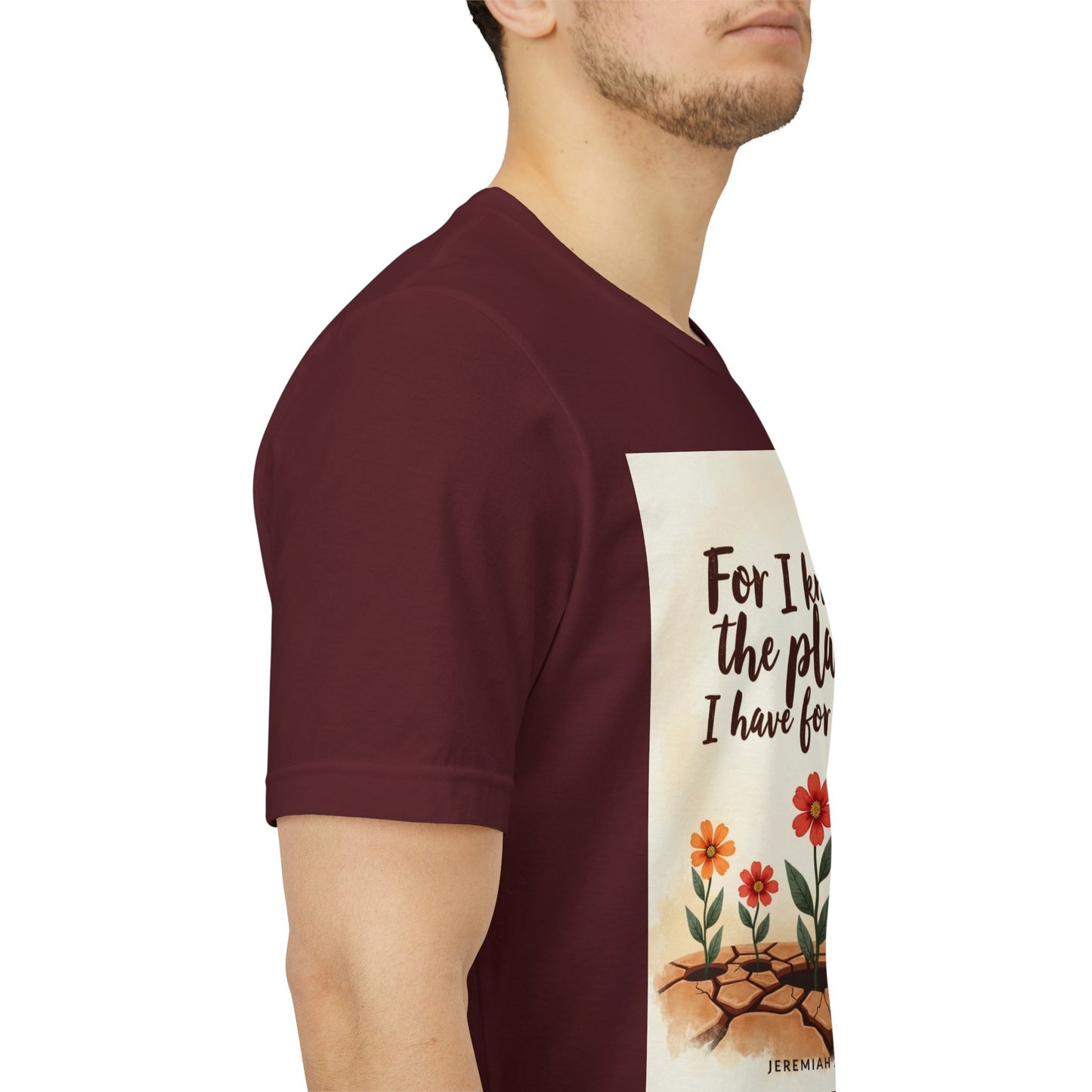 For I Know The Plans I Have For You tee | Jeremiah 29:11 floral roots scripture shirt | Meaningful Gift for Teens and Adults