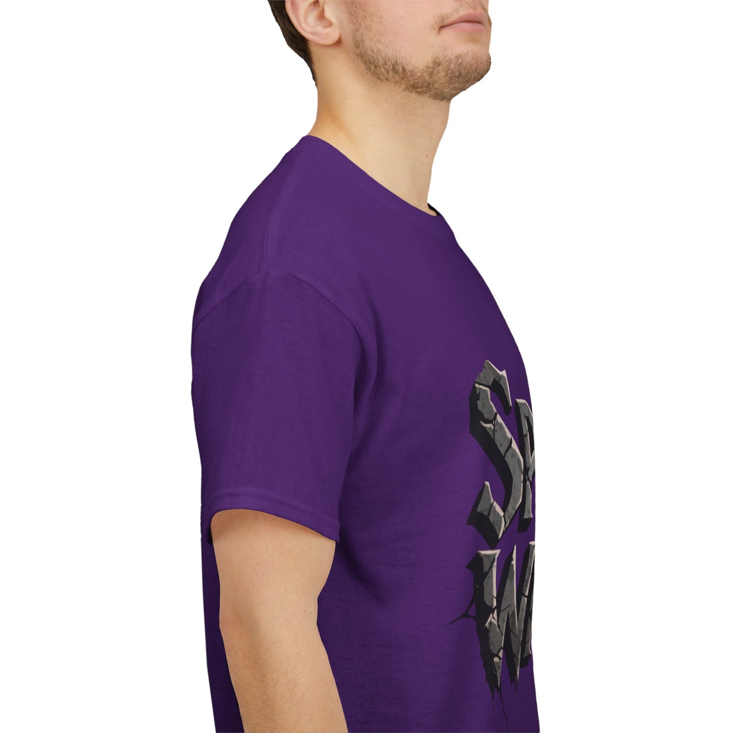 Spiritual Warrior T-Shirt — Gothic Lettering Faith & Strength Tee