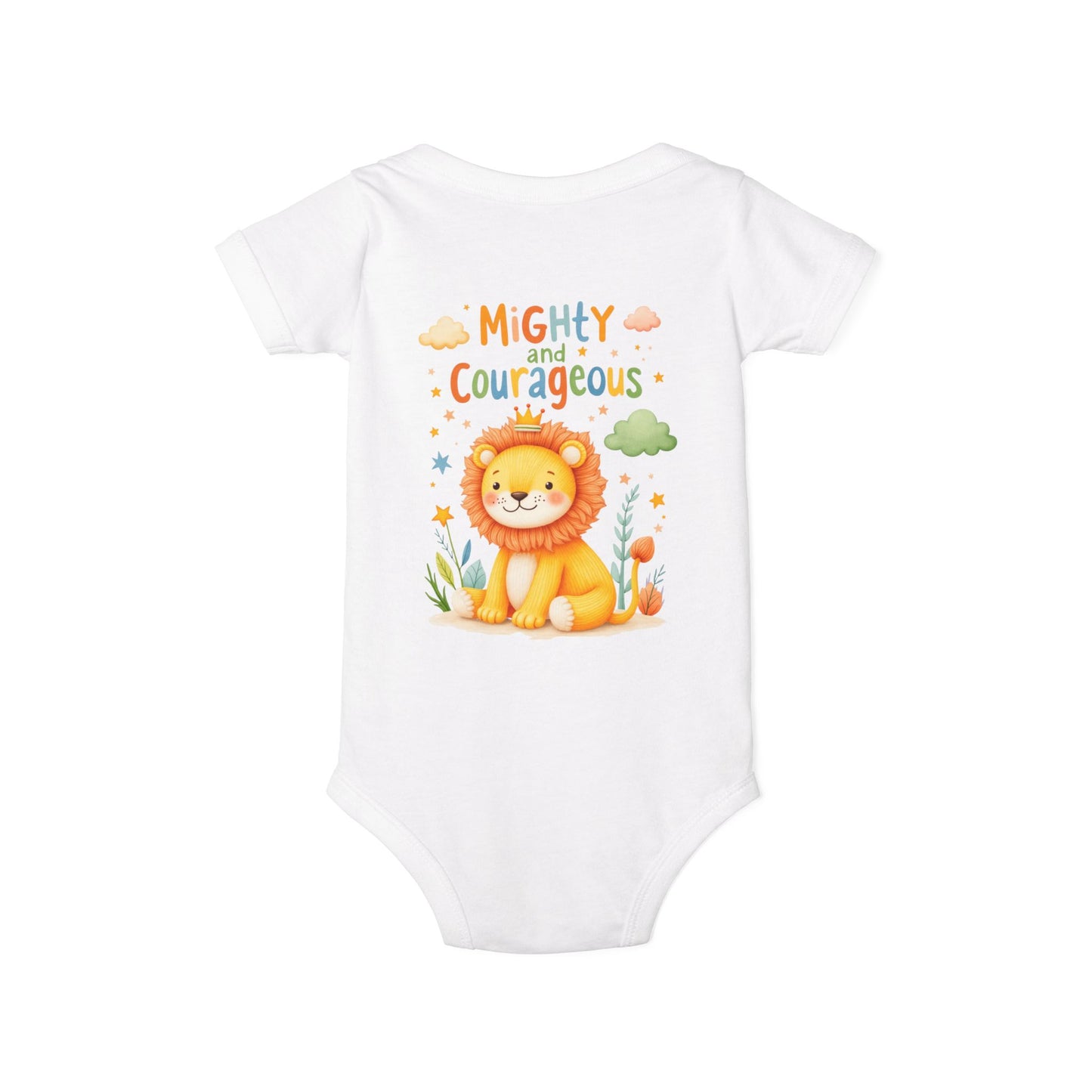 Mighty and Courageous Lion Infant One‑Piece Bodysuit | Perfect Gift for Baby Showers | Birthday Gifts (Copy)