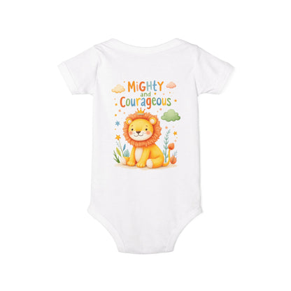 Mighty and Courageous Lion Infant One‑Piece Bodysuit | Perfect Gift for Baby Showers | Birthday Gifts (Copy)