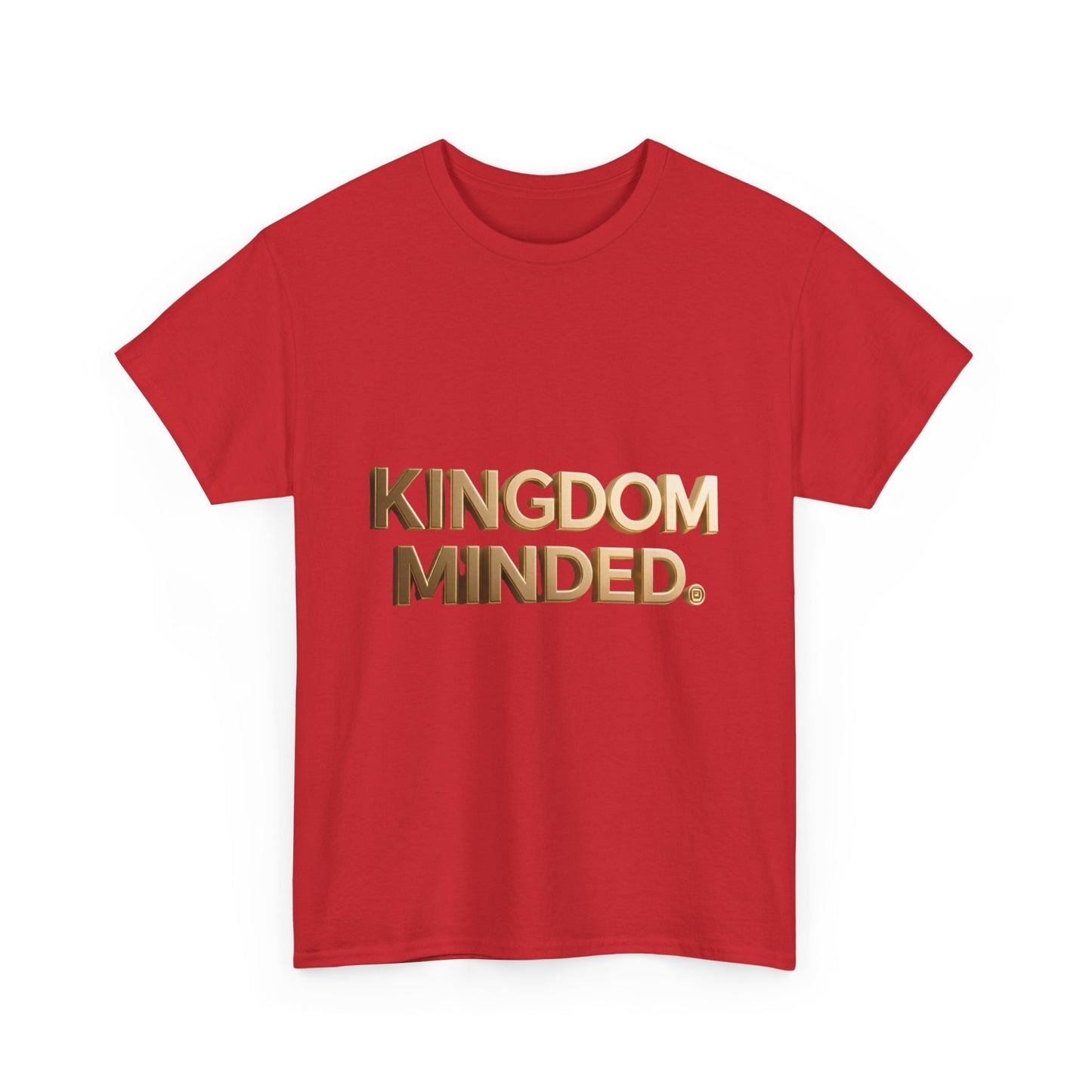 Faith & Focus Tee — Gold Typography Cotton Shirt