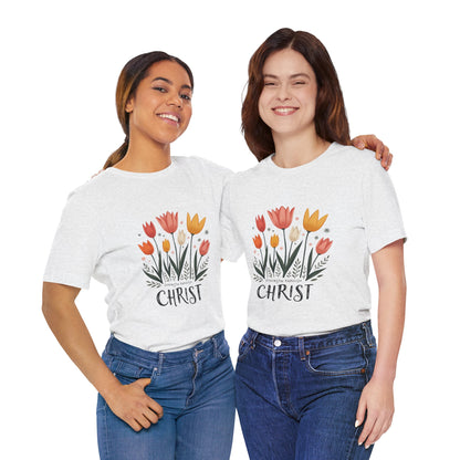 Tulip Floral Faith Shirt | Christian Spring Tee | Unique Gifts for Moms & Teens