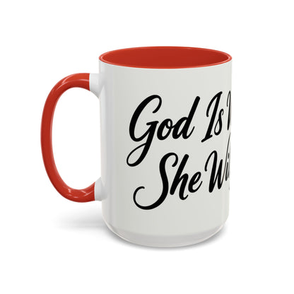 Inspirational Script Coffee Mug — "Strength Lives in Small, Steady Moments" (11/15 oz)