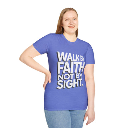 Walk By Faith T-Shirt — Womens/Mens Faith Graphic Tee