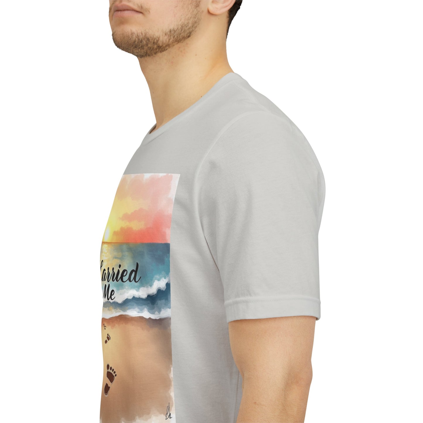 He Carried Me Scripture Tee | Inspirational Christian Faith Shirt