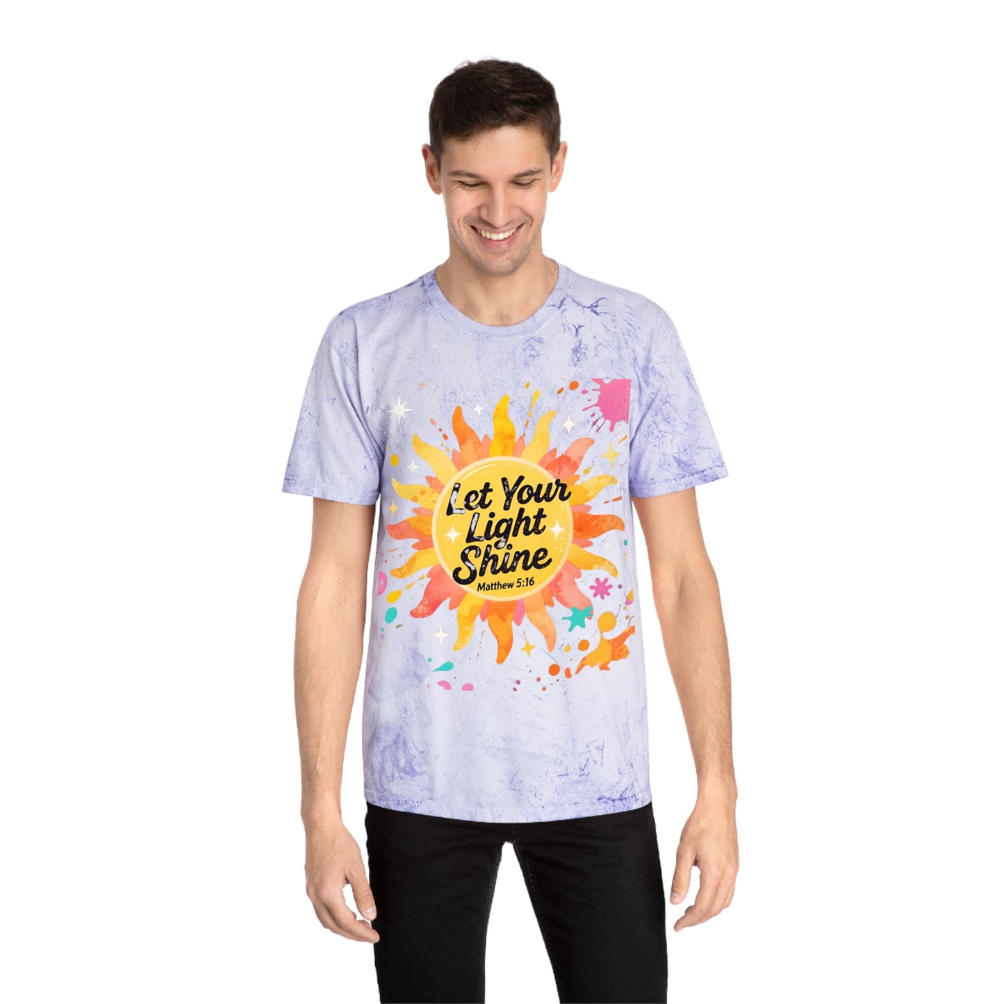 Christian Sunburst Graphic Tee - Let Your Light Shine Unisex T-Shirt
