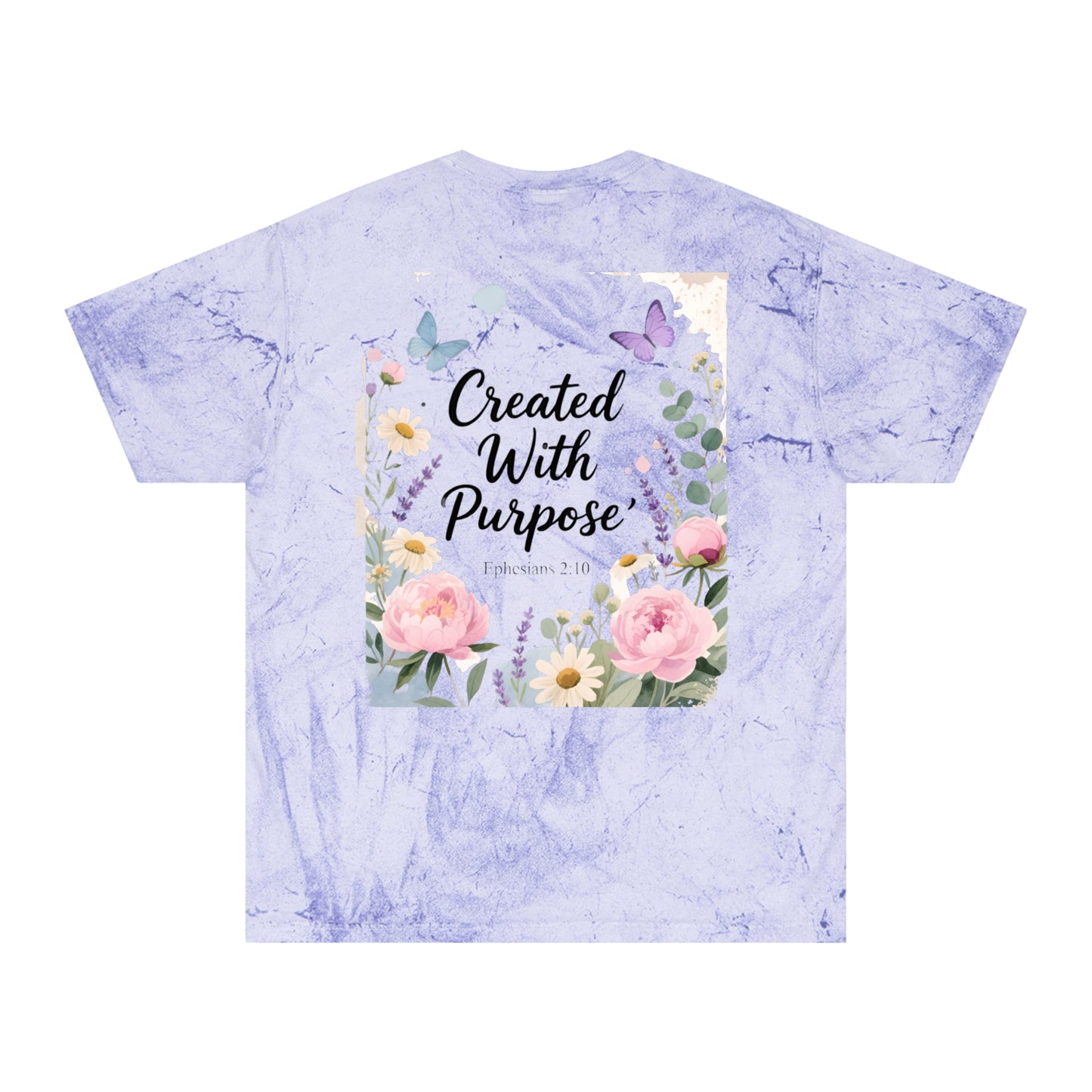 Created With Purpose Floral T‑Shirt Meaningful Gifts