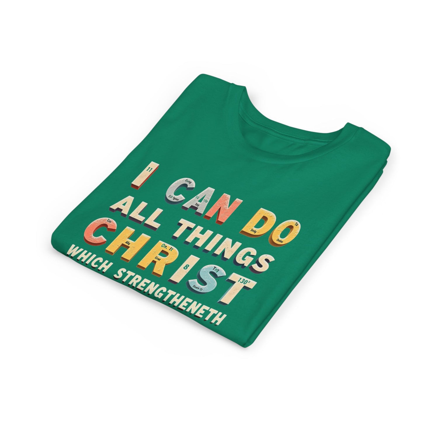 I Can Do All Things Christ Youth Tee | Philippians 4:13 Christian Kids Shirt