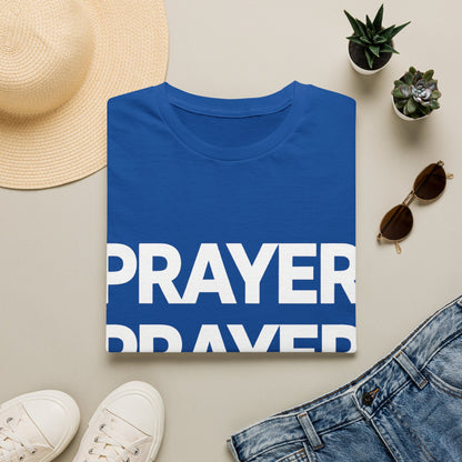Prayer Repeat T-Shirt | Bold Spiritual Graphic Tee Gift