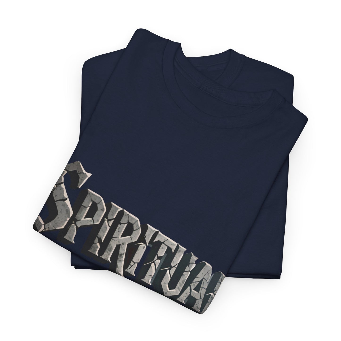 Spiritual Warrior T-Shirt — Gothic Lettering Faith & Strength Tee