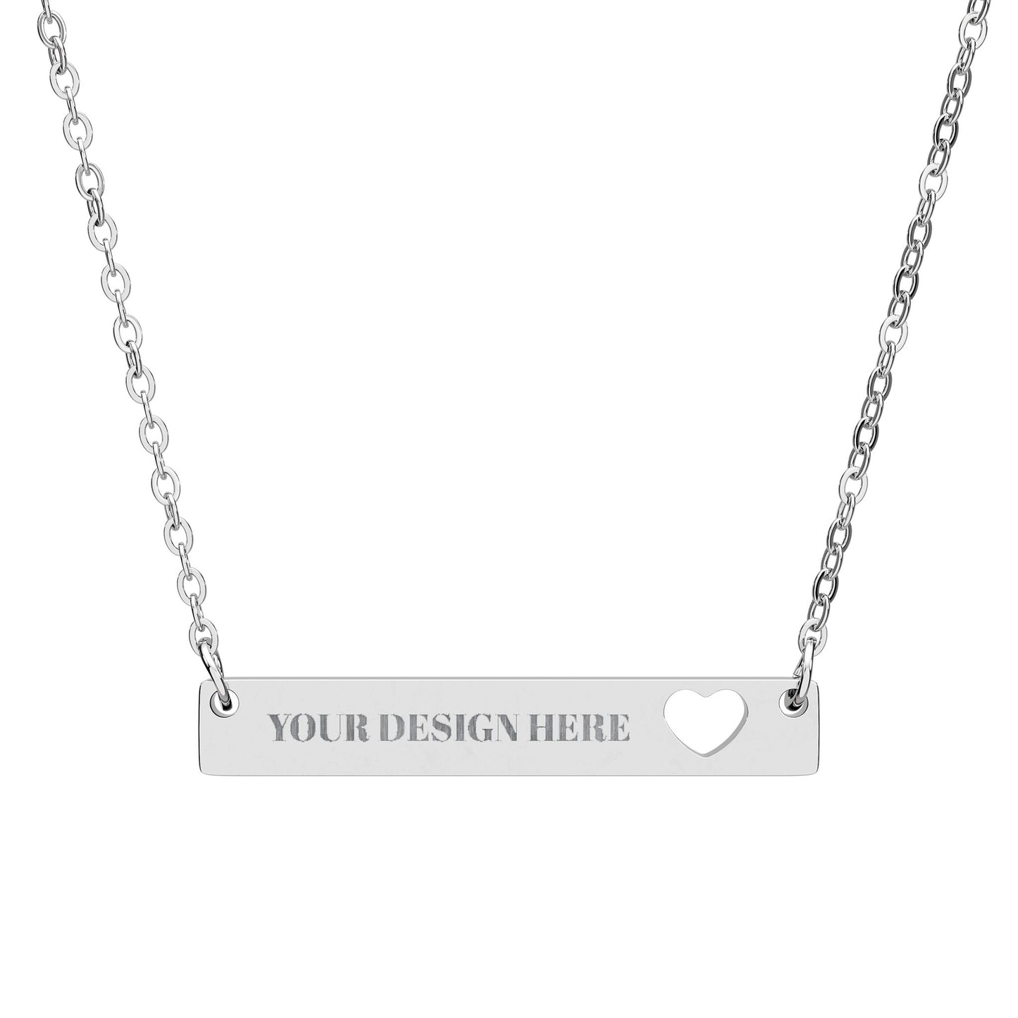 Personalized Engraved Heart Necklace | Custom Necklace Made Just for You | Perfect Gift for Him & Her