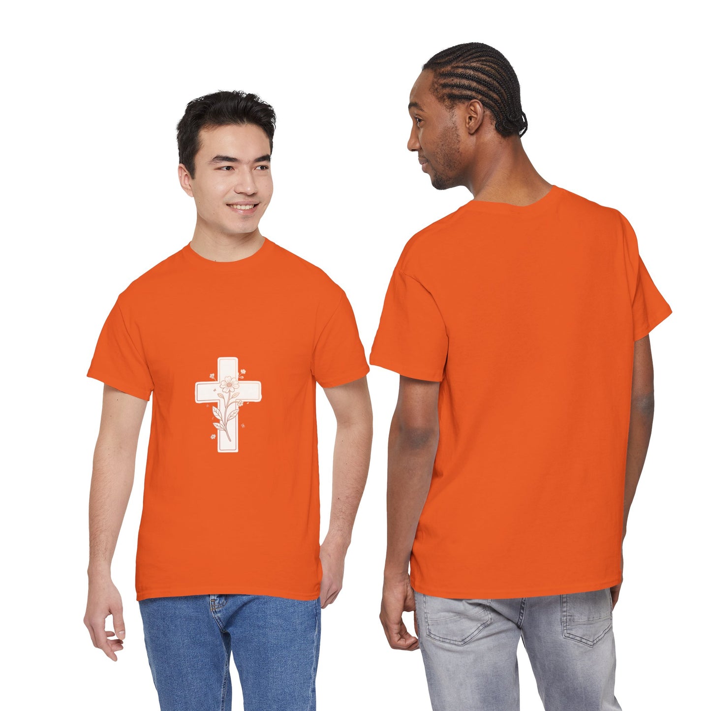 Floral Cross Tee — Delicate Bloom Christian T-Shirt | Meaningful gifts for teens and adults