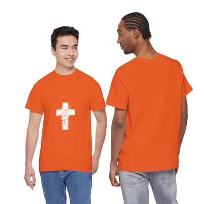 Floral Cross Tee — Delicate Bloom Christian T-Shirt | Meaningful gifts for teens and adults