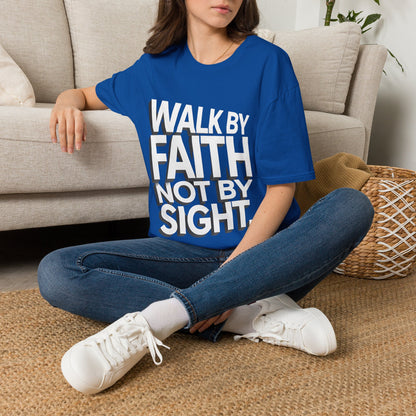 Walk By Faith T-Shirt — Womens/Mens Faith Graphic Tee