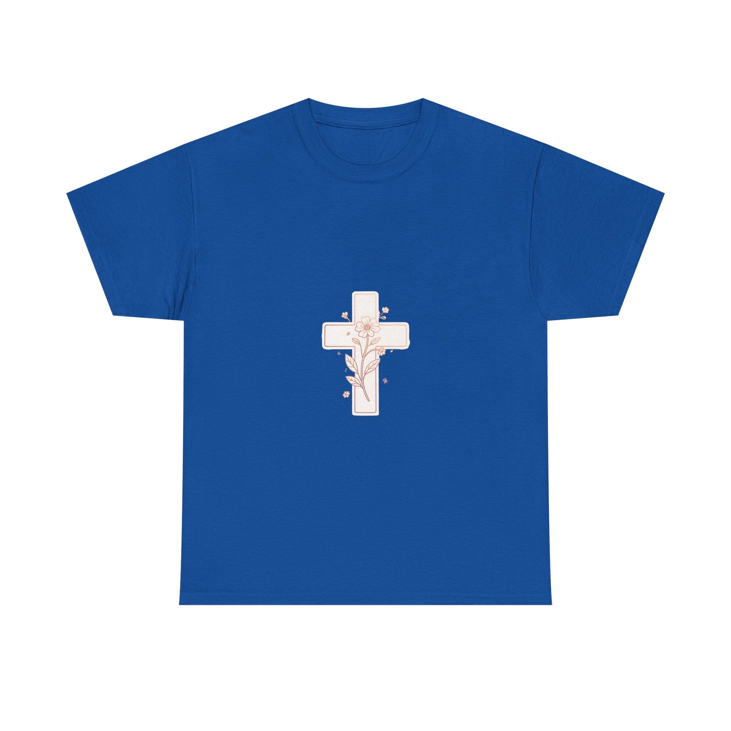 Floral Cross Tee — Delicate Bloom Christian T-Shirt | Meaningful gifts for teens and adults