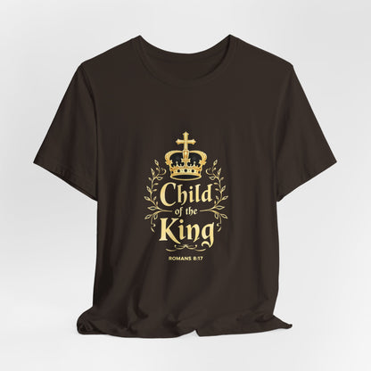 Child of the King T-Shirt | Romans 8:17 Christian Crown Tee | Perfect Gift for Believers  | Thoughtful Christian Gift