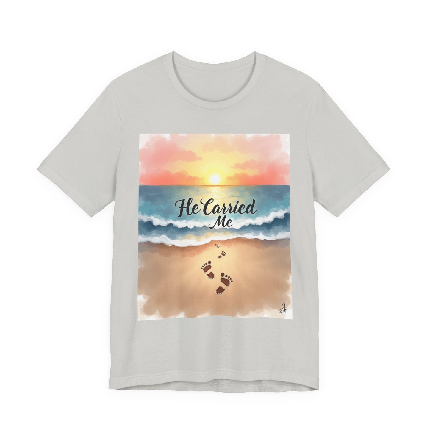 He Carried Me Scripture Tee | Inspirational Christian Faith Shirt