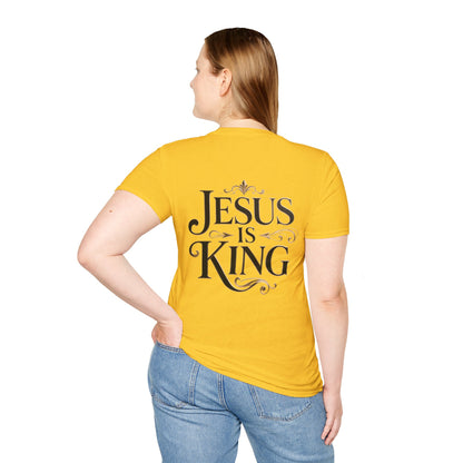 Jesus Is King T-Shirt — Christian Faith Graphic Tee, Inspirational Worship Shirt
