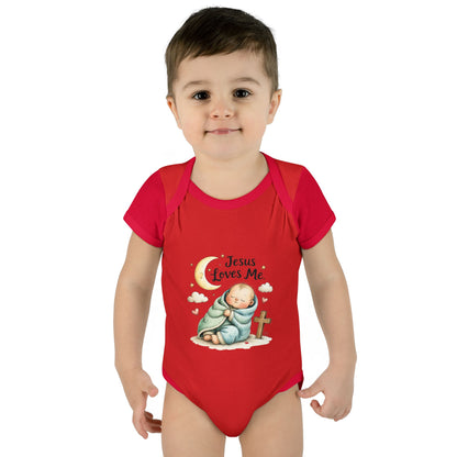 Jesus Loves Me Baby Bodysuit - Infant Christian Onesie for Newborns