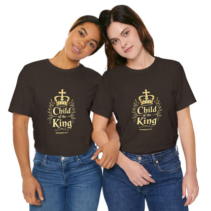 Child of the King T-Shirt | Romans 8:17 Christian Crown Tee | Perfect Gift for Believers  | Thoughtful Christian Gift