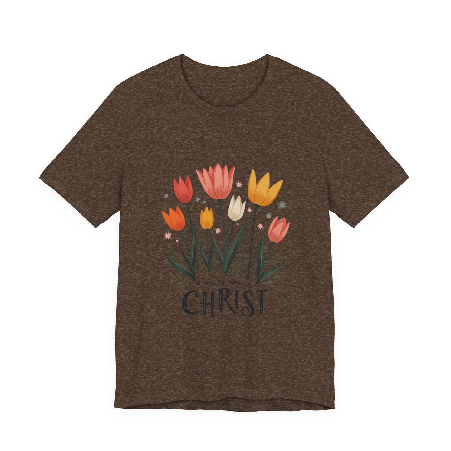Tulip Floral Faith Shirt | Christian Spring Tee | Unique Gifts for Moms & Teens