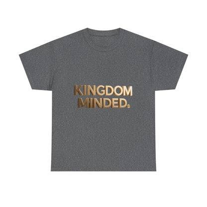Faith & Focus Tee — Gold Typography Cotton Shirt