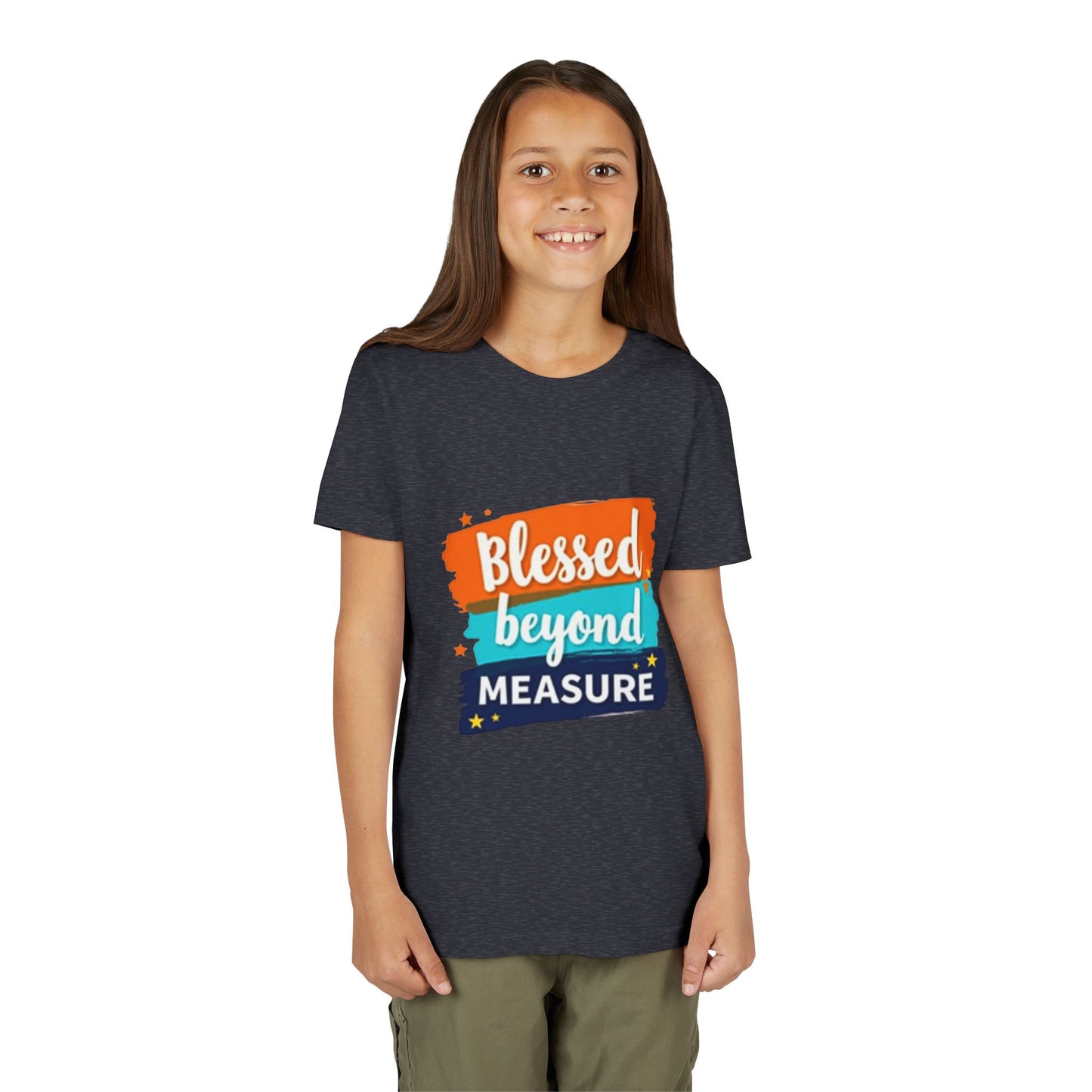 Blessed Beyond Measure Youth Tee | Inspirational Kids Shirt, Faith Design