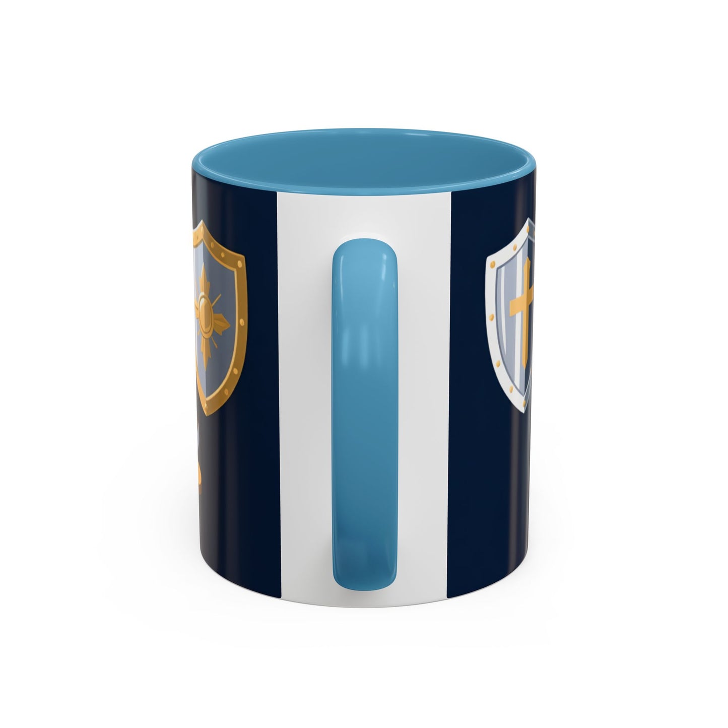 Christian Knight Coffee Mug — “Suit Up Daily” Accent Ceramic Mug
