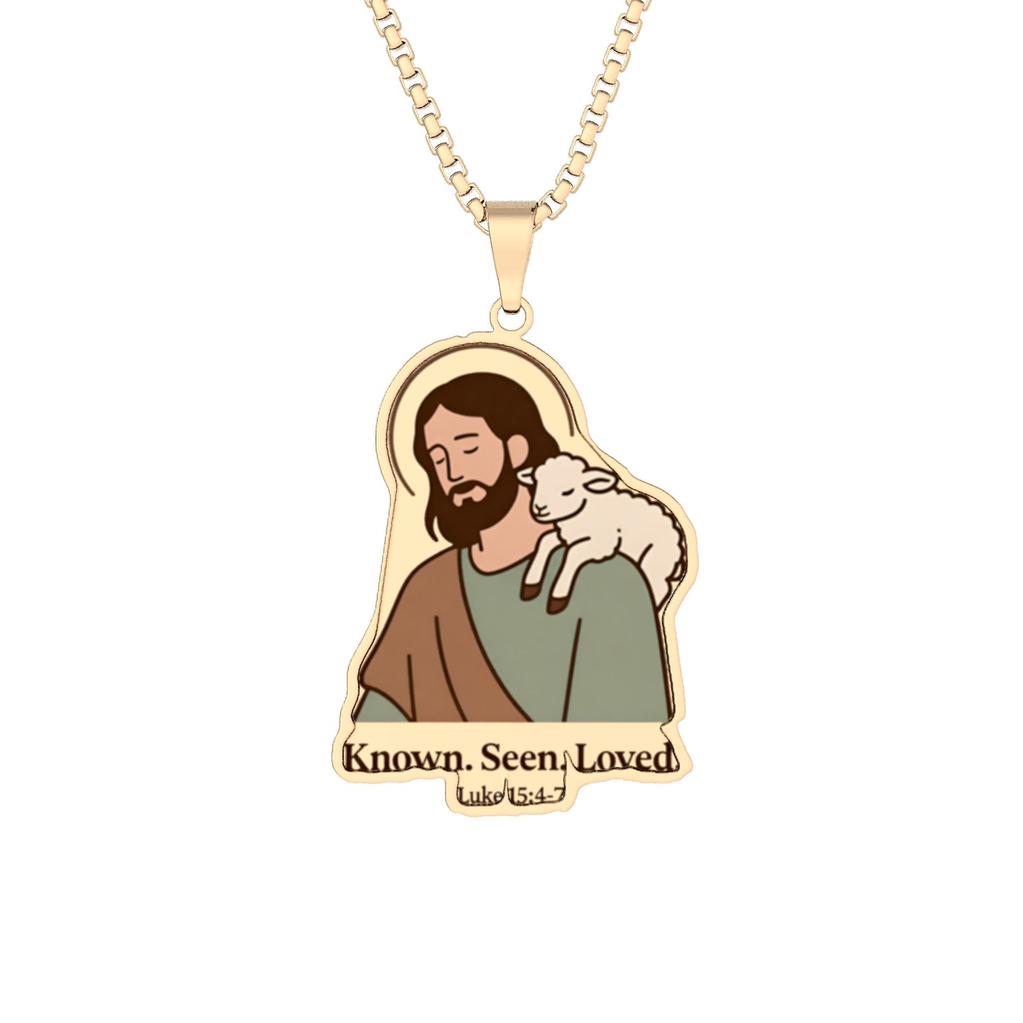 Unique Shepherd with Lamb Pendant | Meaningful Faithful Gift Idea