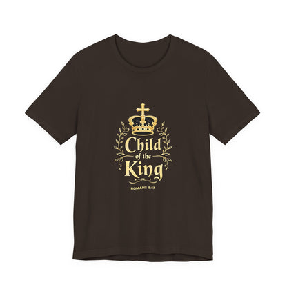 Child of the King T-Shirt | Romans 8:17 Christian Crown Tee | Perfect Gift for Believers  | Thoughtful Christian Gift