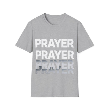 Prayer Repeat T-Shirt | Bold Spiritual Graphic Tee Gift