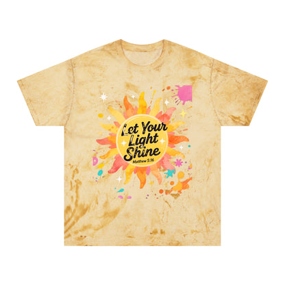 Christian Sunburst Graphic Tee - Let Your Light Shine Unisex T-Shirt