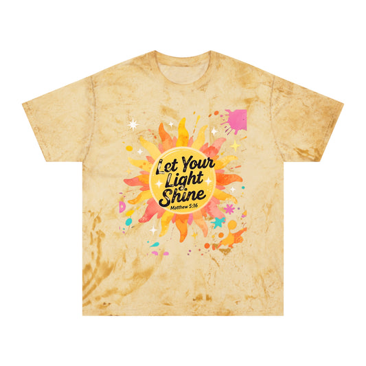 Christian Sunburst Graphic Tee - Let Your Light Shine Unisex T-Shirt