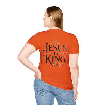 Jesus Is King T-Shirt — Christian Faith Graphic Tee, Inspirational Worship Shirt