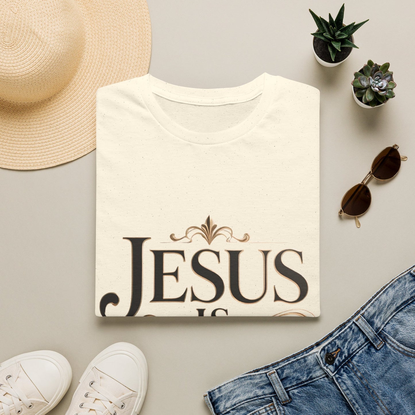 Jesus Is King T-Shirt — Christian Faith Graphic Tee, Inspirational Worship Shirt