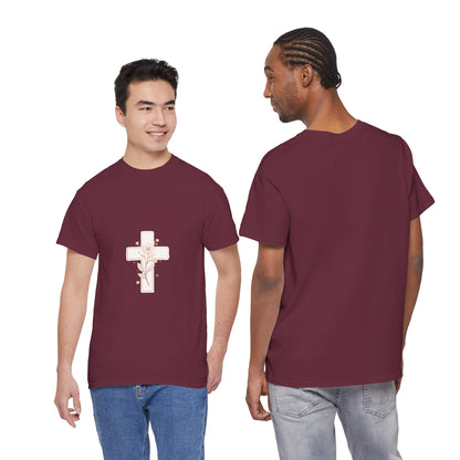 Floral Cross Tee — Delicate Bloom Christian T-Shirt | Meaningful gifts for teens and adults