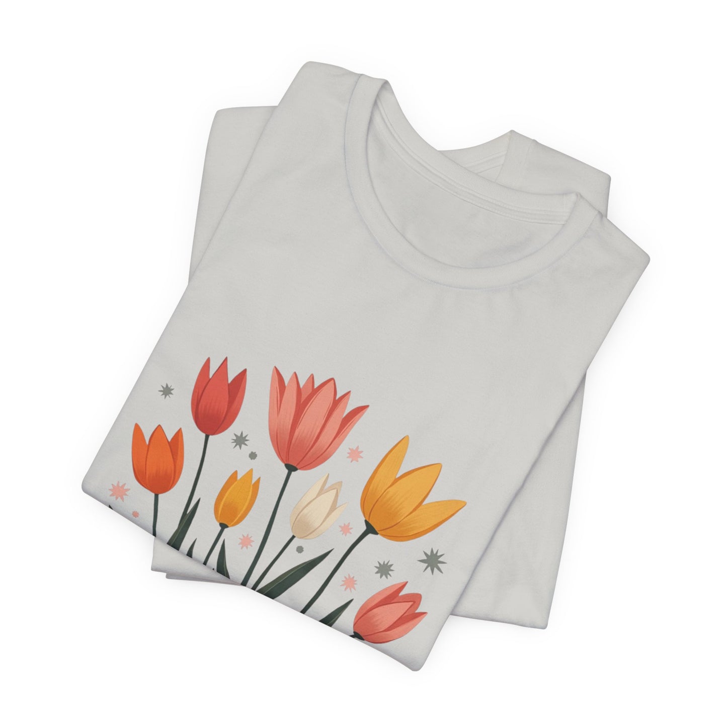 Tulip Floral Faith Shirt | Christian Spring Tee | Unique Gifts for Moms & Teens