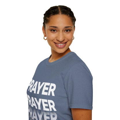 Prayer Repeat T-Shirt | Bold Spiritual Graphic Tee Gift