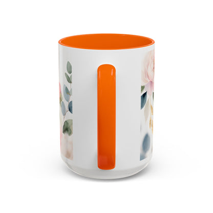 Grace Upon Grace Coffee Mug — Floral John 1:16 Scripture Accent Mug