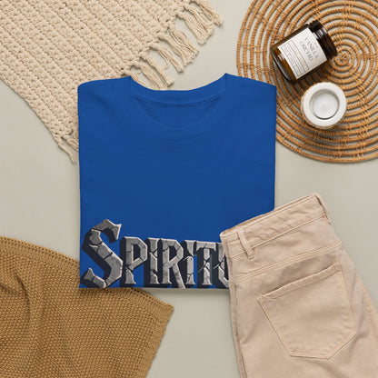 Spiritual Warrior T-Shirt — Gothic Lettering Faith & Strength Tee
