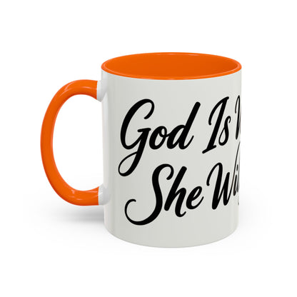 Inspirational Script Coffee Mug — "Strength Lives in Small, Steady Moments" (11/15 oz)