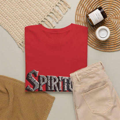 Spiritual Warrior T-Shirt — Gothic Lettering Faith & Strength Tee