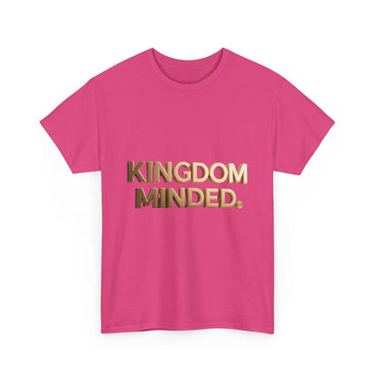 Faith & Focus Tee — Gold Typography Cotton Shirt